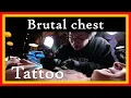 He got this tattooed across his chest SUPER PAINFUL