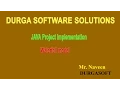 JAVA Project Implementation - Waterfall Model by Mr Naveen