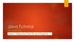 Java Tutorial - Session
