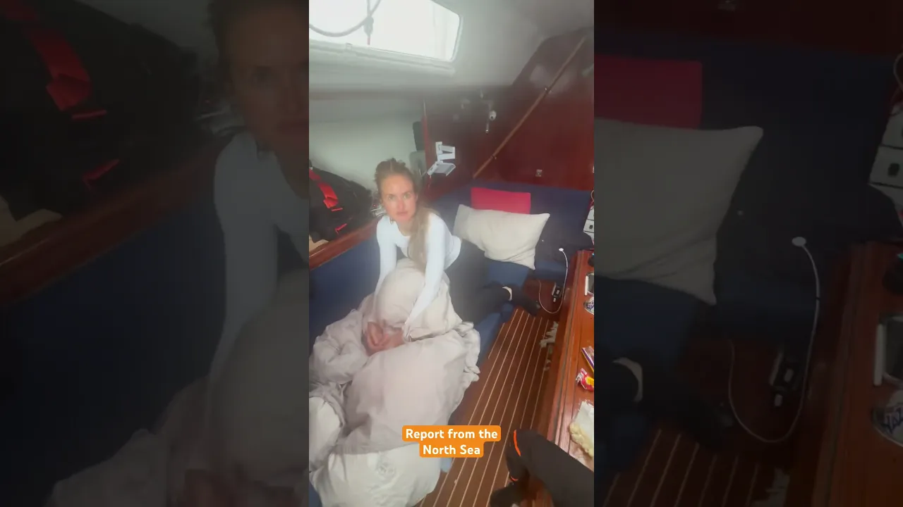 Report from the North Sea with Silje! #northsea #sailing #ocean