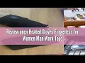 Review uncn Heated Gloves Fingerless for Women Man Work Touchscreen Gloves for Winter Cold Weather R