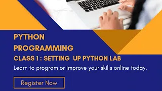 Class 1 Set Up Your Python Programming Lab VS Code Python Extension Jupyter Notebook