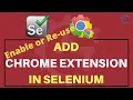 How to Enable Google Chrome Extension from Local Chrome profile - Selenium