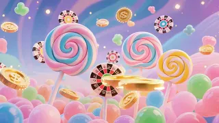 CASINO Sweet Bonanza Stream Intro effects Gaming Background Green Screen Slots Escape Room