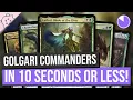 Golgari Commanders in 10 Seconds or Less EDH Commander Choices Magic the Gathering Commander