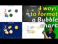 How to format a bubble chart - 4 different ways
