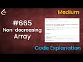Non-decreasing Array Live Coding with Explanation Leetcode - 665