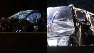 Multi-car crash on I-77 leaves 1 dead 1 badly hurt in Charlotte