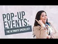 How to Organise Successful Pop-Up Events POP UP SHOP VENDOR EVENT TIPS
