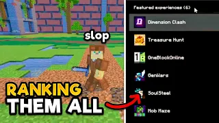 Ranking ALL 6 of Minecraft's NEW "Featured Experiences"