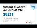 Pseudo Classes Explained - not