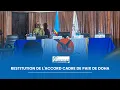 Lagu RESTITUTION DE L'ACCORD CADRE DE PAIX DE DOHA
