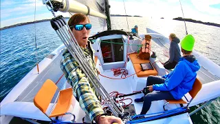 Is the Corsair 880 the PERFECT Trailer Sailer? // Foldable trimaran sailboat in Newport Harbor