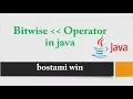 How to use left shift Operator in java
