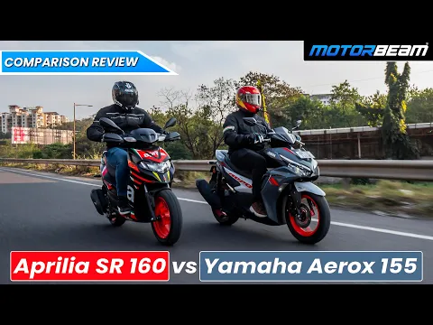 Download MP3 Yamaha Aerox 155 vs Aprilia SR 160 - The Best Performance Scooter? 🛵💨 | MotorBeam