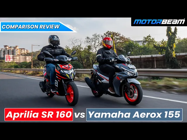 Download MP3 Yamaha Aerox 155 vs Aprilia SR 160 - The Best Performance Scooter? 🛵💨 | MotorBeam