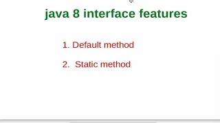 java default methods in interface in Hindi java 8 interface features