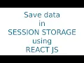 How to Use sessionStorage in React JS Step-by-Step Tutorial