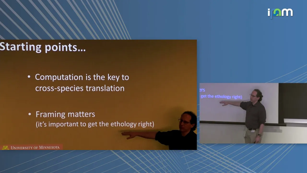 A. David Redish: "Cross-species translation through computational analyses - implications for un..."