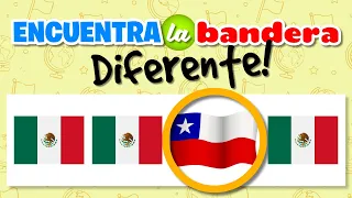 🌎🇨🇱🇲🇽 ¡ADIVINA LA BANDERA DEL PAÍS! 🇯🇵🇧🇷🌍 EncEuentra la bandera difetnete
