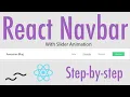 React Navigation Bar Step-by-step Tutorial - With cool slider animation