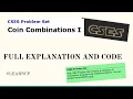 Coin Combinations 1 CSES Dynamic Programming Solution Hints Code