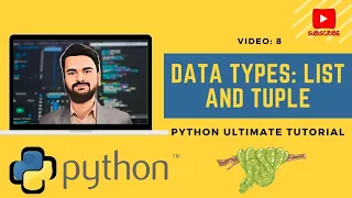 Data Types in Python List and Tuple 8 Python Programming for Data Analysis Full Tutorial