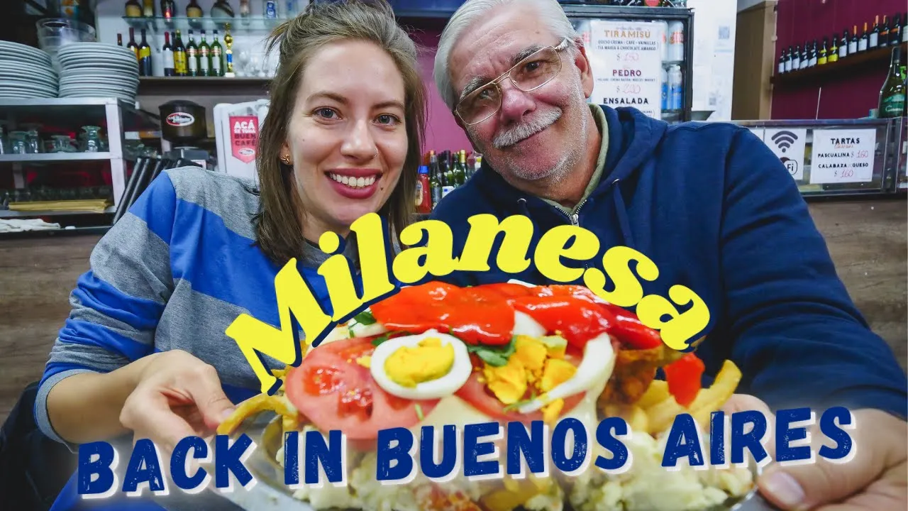Travelling to ARGENTINA 🇦🇷🍽️ This MONSTER MILANESA Was Our First Meal Back in BUENOS AIRES! 😋🥪