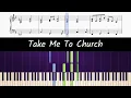Download Lagu How to play piano part of Take Me To Church by Hozier