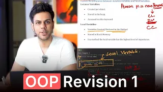Stop Failing OOP Questions in QA Interviews OOP Revision Lec 1