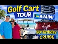 Bimini Golf Cart Adventure 50th Birt ay Cruise on Scarlet Lady