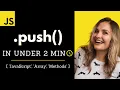 JavaScript Push in Under 2 min