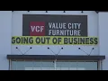 Going-out-of-business sales at Value City Furniture