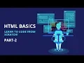 HTML For Absolute Beginners Part 2 of 2 Eduonix