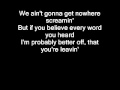 Download Lagu Hinder - Red Tail Lights Lyrics