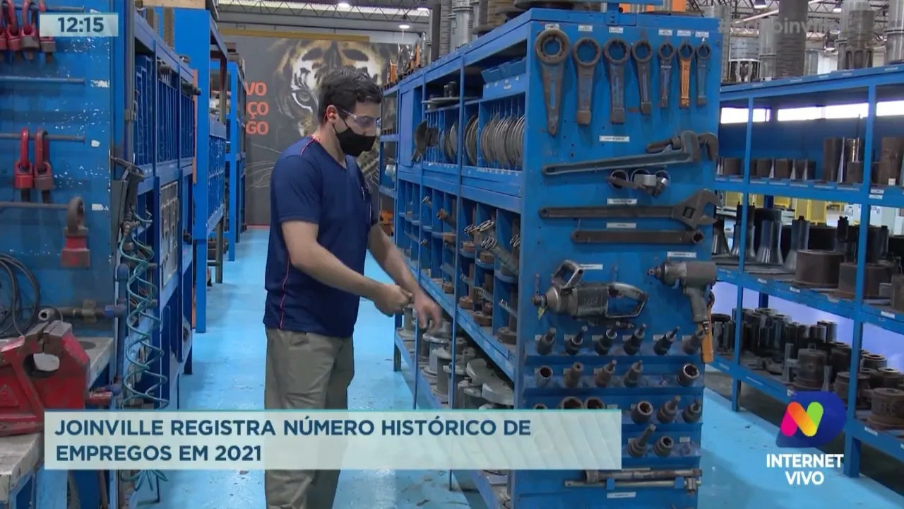 Joinville registra número histórico de empregos em 2021