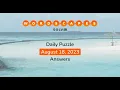 WordScapes August 18 2023 Answers