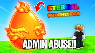 ADMIN ABUSE UPDATE STEAL AN EGG VIRAL TREND ROBLOX!