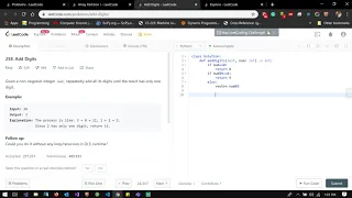 LeetCode 258 Add digits in Python