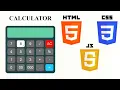 How To Make Calculator Using HTML CSS and JAVASCRIPT Step-By-Step Tutorial