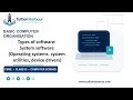 Types of software System software CBSE Class 11 Computer Science Unit 1