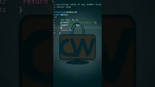 Multiple table using while loop in c