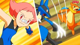 ash vs maylene 3rd sinnoh gym battle pokemon amv
