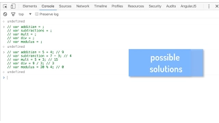 JavaScript - Operators Lab