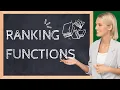 How to use Ranking Functions Window Functions in SQL
