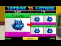 Trading From 1 KITSUNE To 4 KITSUNE Only From Trading In One Blox Fruit