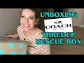 UNBOXING Coach ThredUp Rescue Box Part-time Reseller