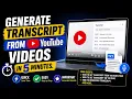 I Built a FREE YouTube Transcript Extractor in 5 Minutes No Code