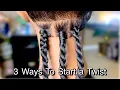 VERY DETAILED How To Start A Senegalese Twist TUTORIAL 3 Different Methods BraidsbyTyTi