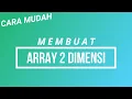 Cara Membuat Array 2 Dimensi Mengguakan NetBeans IDE 8 2